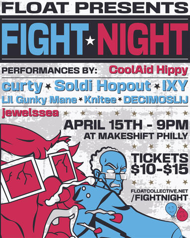 FIGHT NIGHT Event Flier - The Float Collective