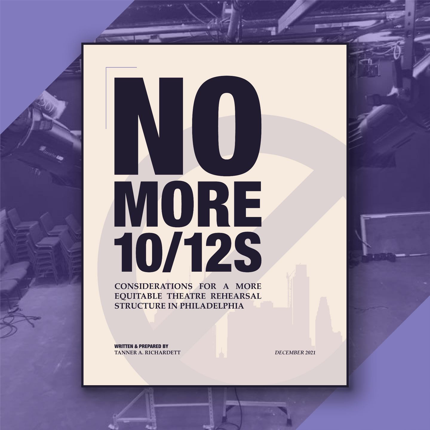Image of the cover of a research document titled "No More 10 Out of 12s"